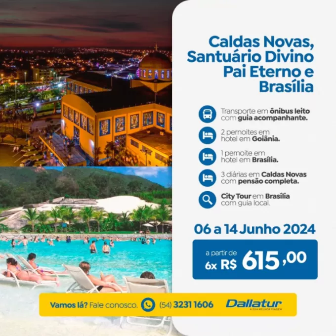 CALDAS NOVAS - BRASILIA - SANTUARIO DIVINO PAI ETERNO