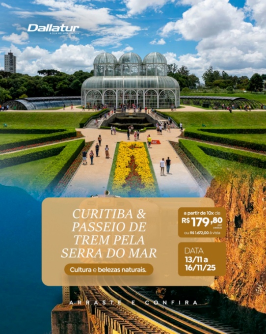 CURITIBA / PASSEIO DE TREM PELA SERRA DO MAR 