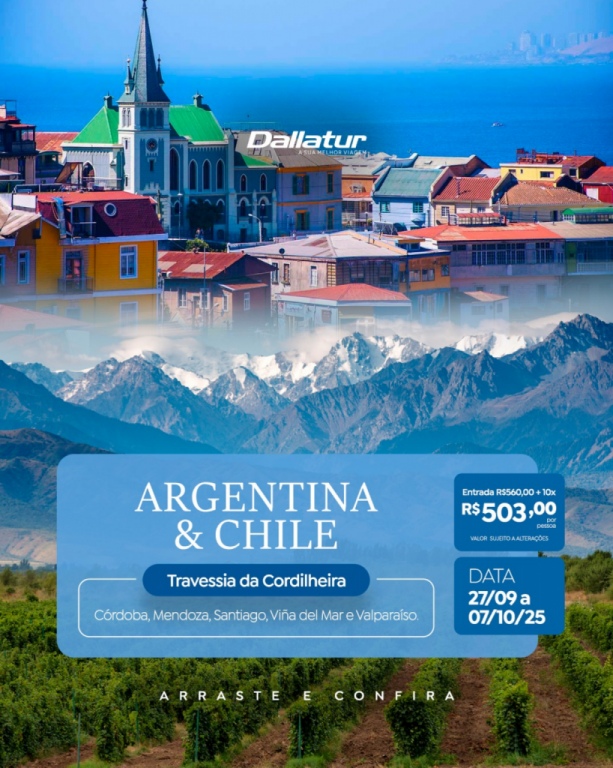 ARGENTINA E CHILE TRAVESSIA DA CORDILHEIRA CORDOBA- MENDOZA 